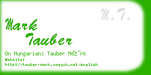 mark tauber business card